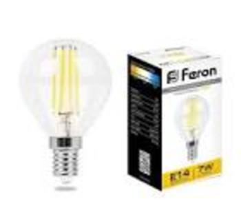 25726 Лампа Светодиодная филамент (7W) 230V E14 2700K прозрачн .LB-466 Feron