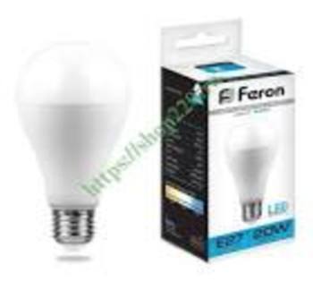 Лампа светодиодная LED-A60- 20W LB-98 E27 6400K 1850ЛМ FERON