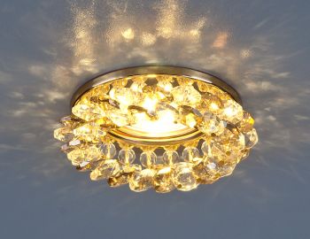 Точечный светильник - 206 золото/тонированный/прозрачный