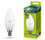43572 Ergolux LED-C35-9W-E14-4K 4000K лампа светодиодная Свеча