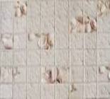 Панели ПВХ мозайка Граненый прямоугольник Белая ракушка 980*498мм/ (30)грейс