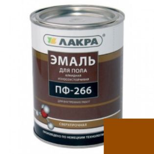 Эмаль ПФ-266 Лакра Желто-коричневая 1кг
